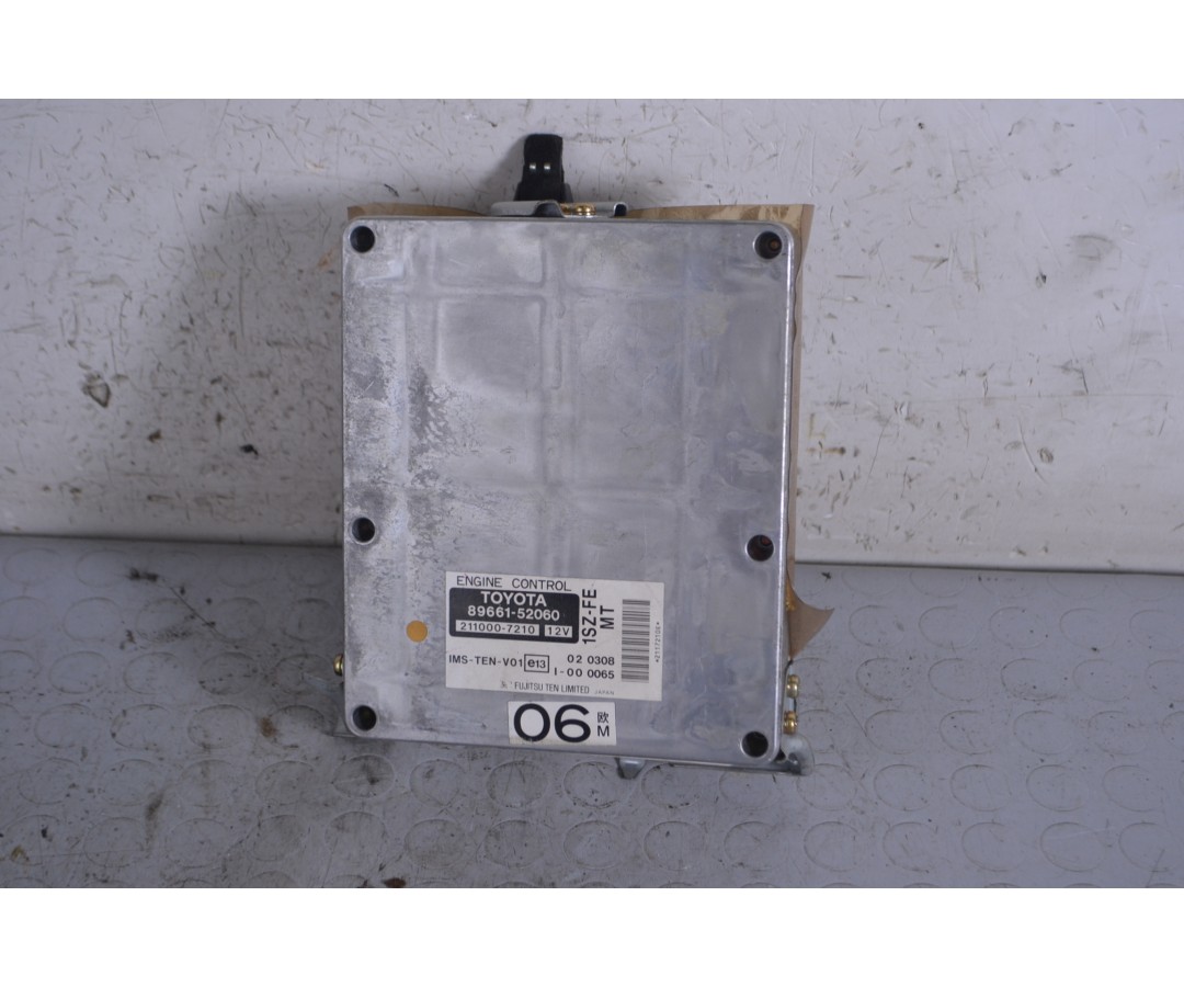 Centralina ECU Toyota Yaris 1.0 dal 1999 al 2005 Cod 89661-52060  1662563051166