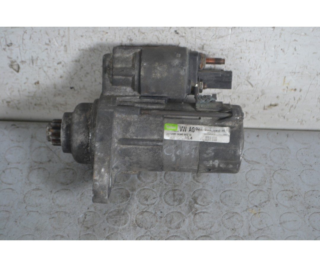 Motorino avviamento Volkswagen Golf V Dal 2003 al 2008 Cod 02Z911023H  1664349808803