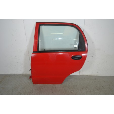 Portiera sportello posteriore SX Daewoo Matiz Dal 1998 al 2007 Rosso  1664377681584