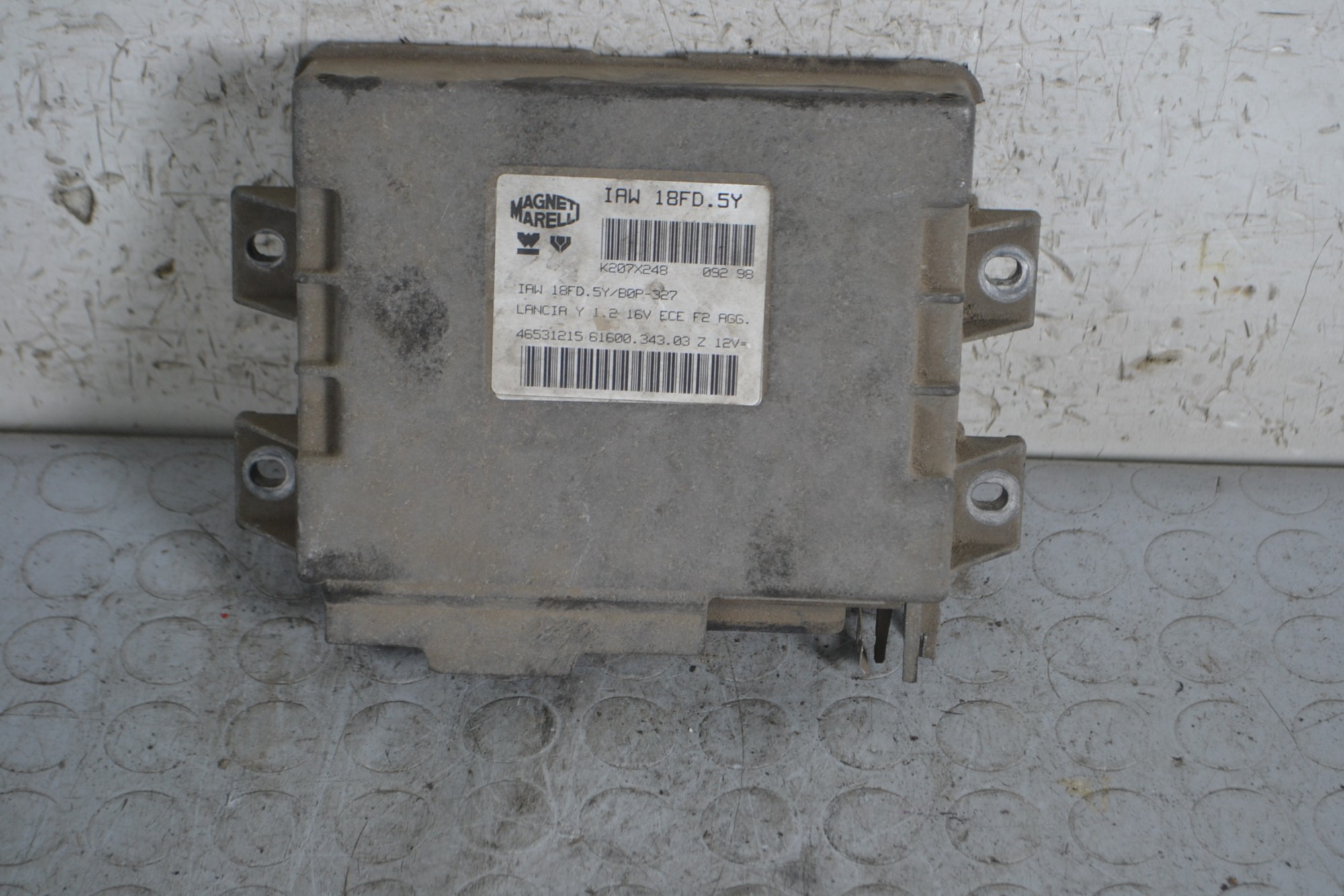 Centralina ECU Lancia Y 1.2 16v Dal 1995 al 2003 Cod 46531215  1666625234429