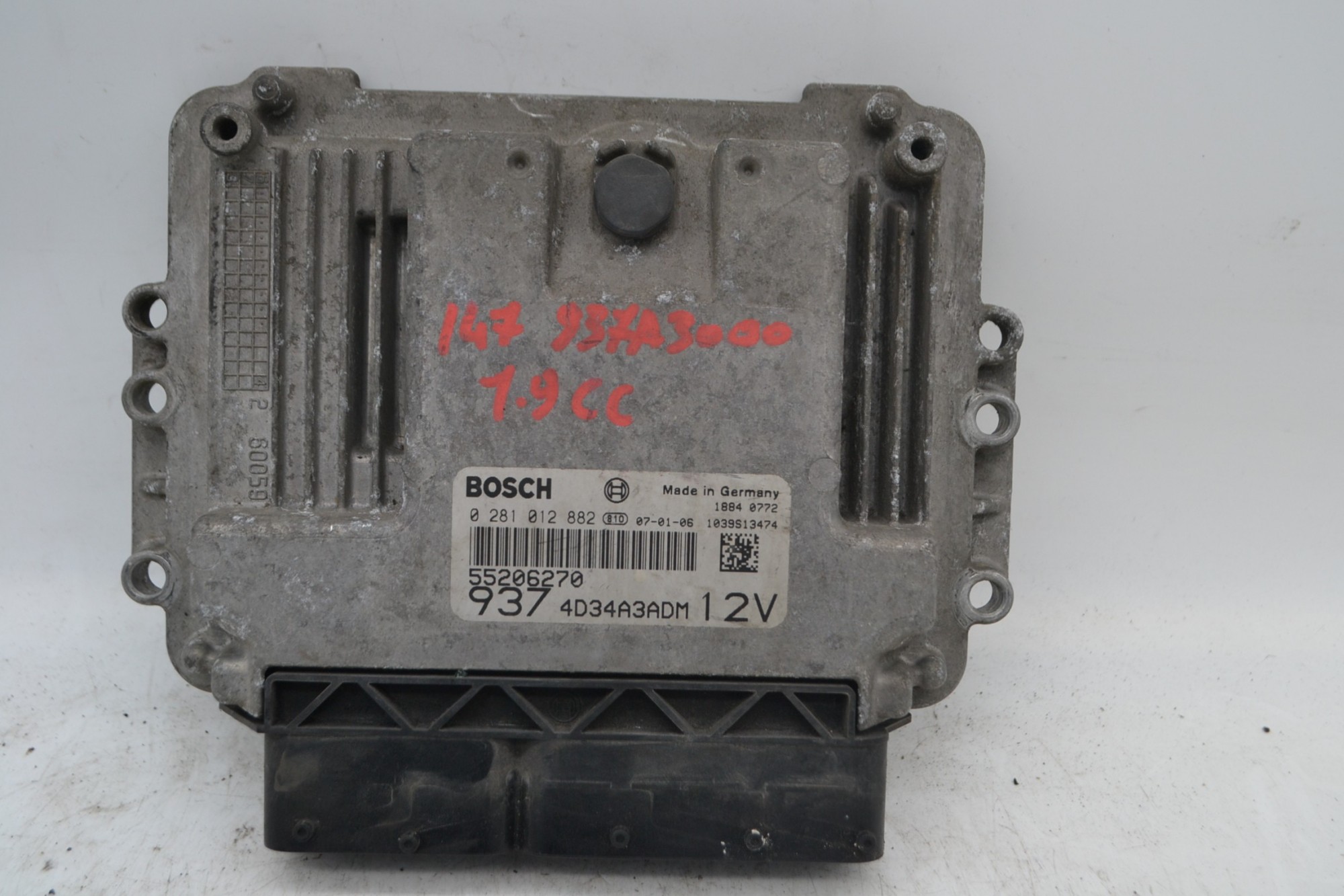 Centralina ECU Alfa Romeo 147 Dal 2005 al 2010 Cod 55206270  1670922951118