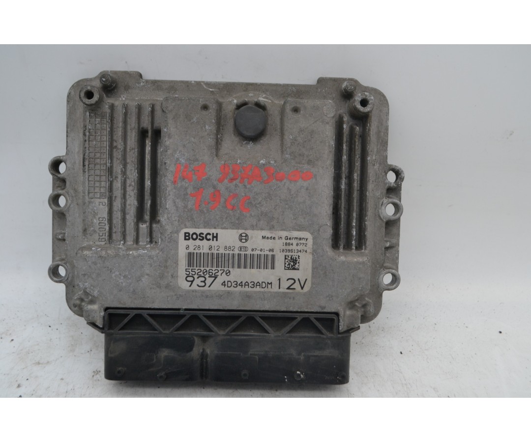 Centralina ECU Alfa Romeo 147 Dal 2005 al 2010 Cod 55206270  1670922951118