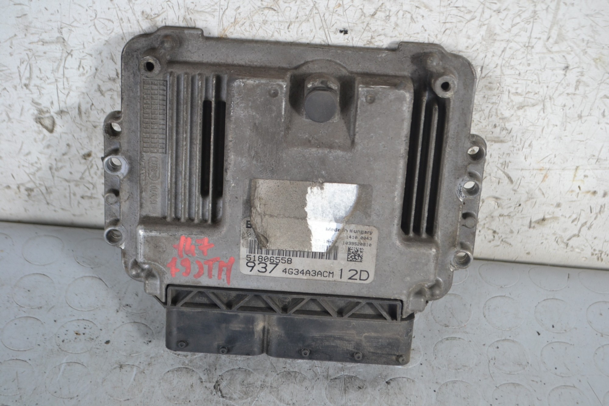 Centralina ECU Alfa Romeo 147 1.9 JTDm dal 2005 al 2010 Cod 51806558  1670940250866