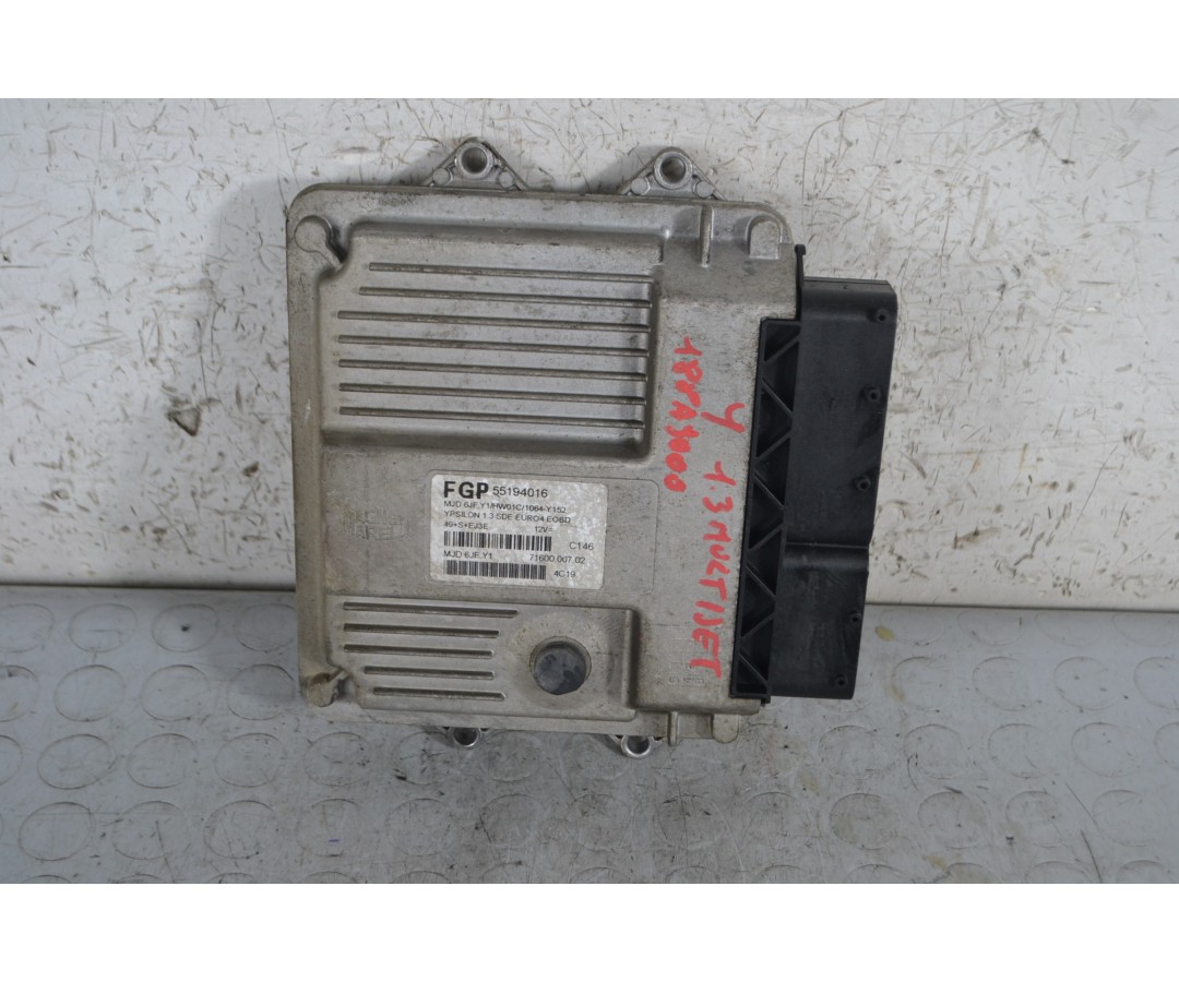 Centralina ECU Lancia Ypsilon 1.3 mtj Dal 2003 al 2011 Cod 55194016  1671528963765