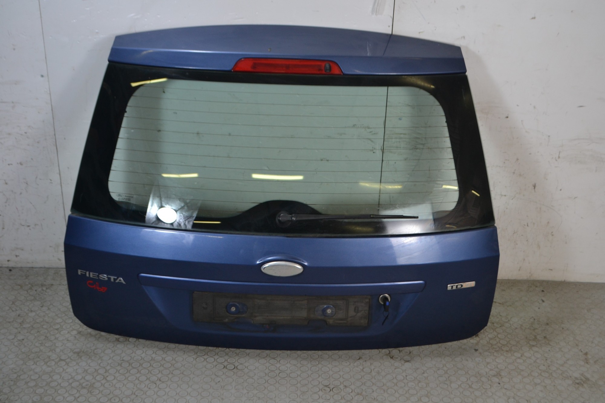 Portellone bagagliaio posteriore Ford Fiesta V Dal 2002 al 2008 Colore blu  1675422533949