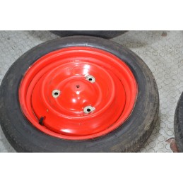 Treno completo cerchi e gomme Citroen Dyane Dal 1967 al 1984 Misura 135 R15  1678356364788