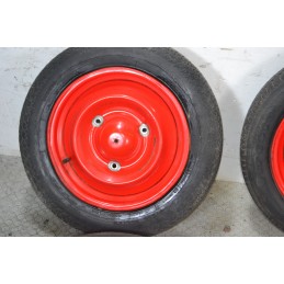 Treno completo cerchi e gomme Citroen Dyane Dal 1967 al 1984 Misura 135 R15  1678356364788