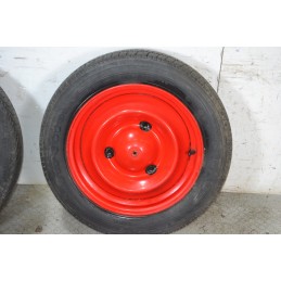 Treno completo cerchi e gomme Citroen Dyane Dal 1967 al 1984 Misura 135 R15  1678356364788