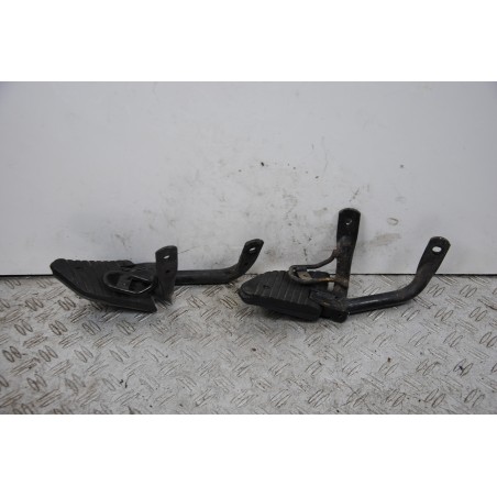 Coppia Pedane Passeggero Honda Sh 125 / 150 Carb dal 2001 al 2004  1678974471035