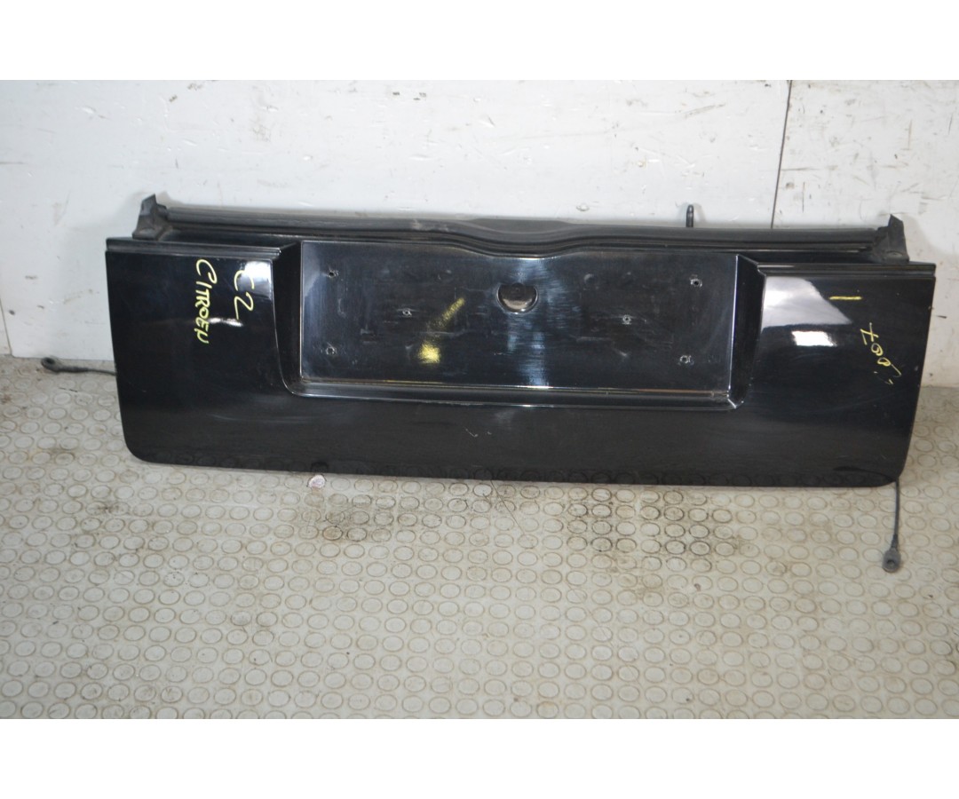 Portellone bagagliaio posteriore Citroen C2 Dal 2003 al 2009 Nero  1681290052253