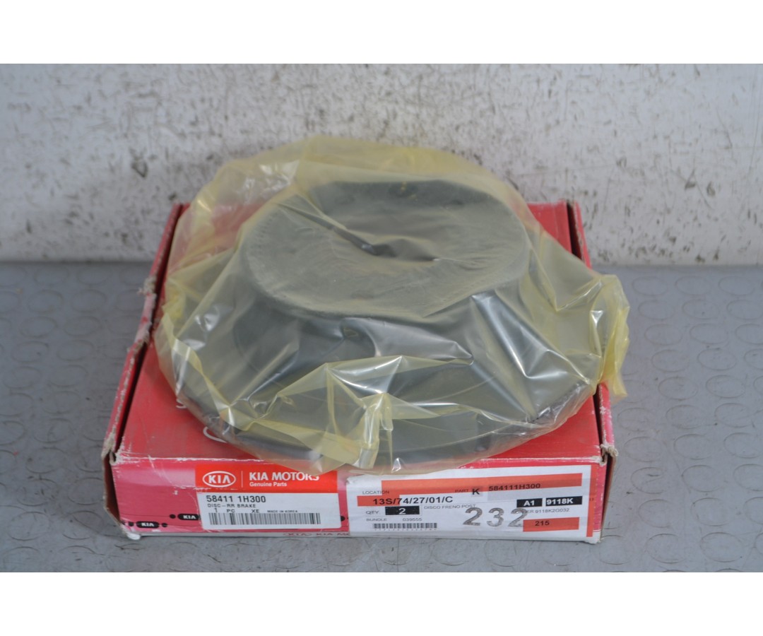 Disco Freno Posteriore Pieno Hyundai I30 dal 2007 al 2012 Cod 584111h300  1682679342842