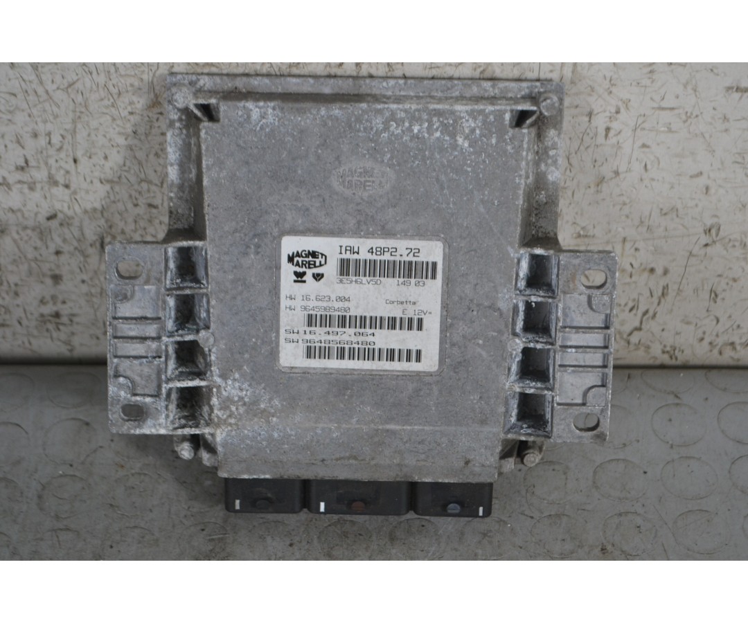 Centralina ECU Citroen C3 dal 2002 al 2009 Cod 9645989480  1684488381234