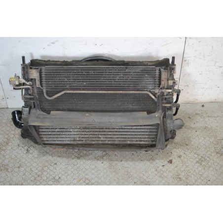 Pacco radiatori Acqua AC intercooler e elettroventola Volvo V50 Dal 2004 al 2012 Cod 0130307147  1685007122260