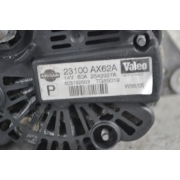 Alternatore Nissan Micra K12 Dal 2002 al 2010 Cod 23100AX62A Cod Motore CR12  1.2 benzina  1685955066944