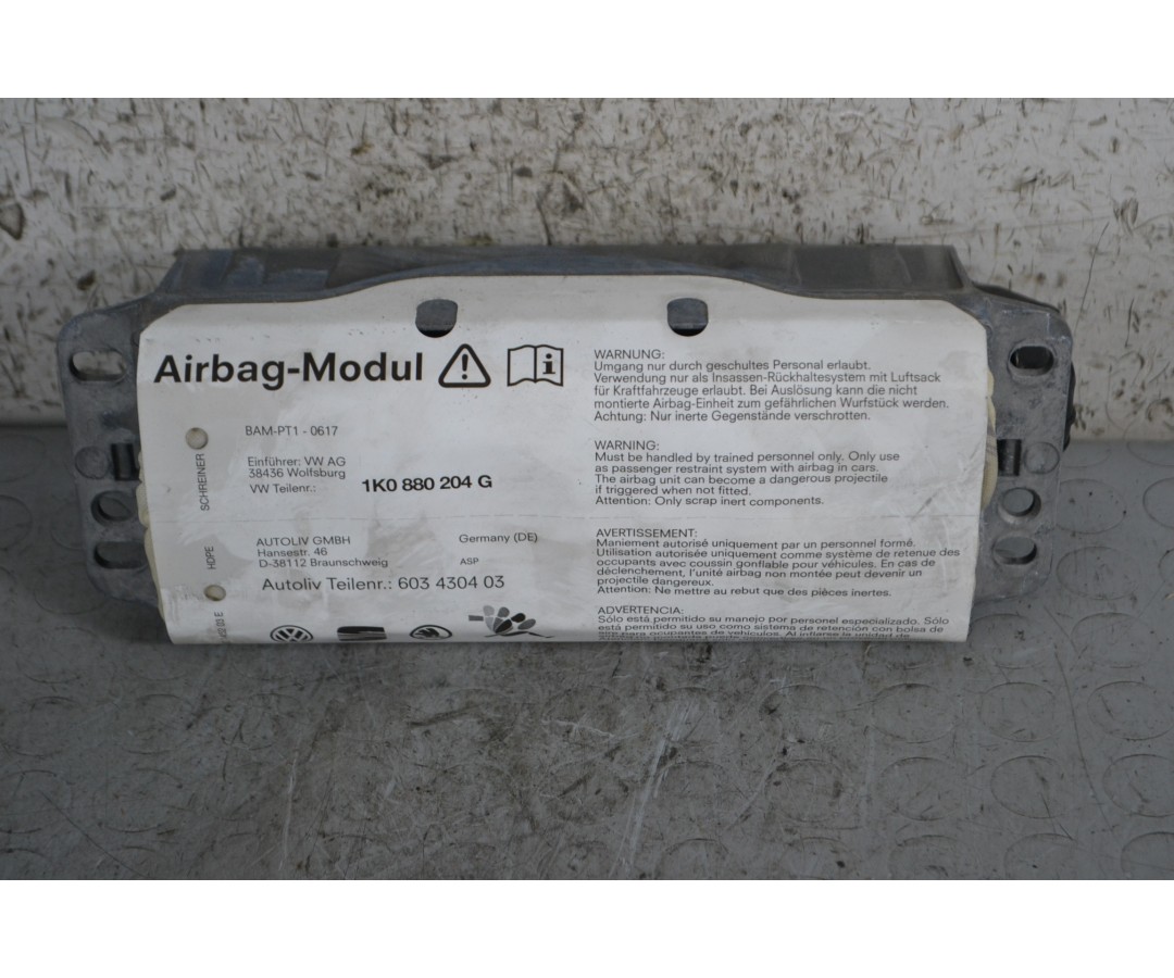 Airbag passeggero Volkswagen Golf V Dal 2003 al 2008 Cod 26034305  1686552969515