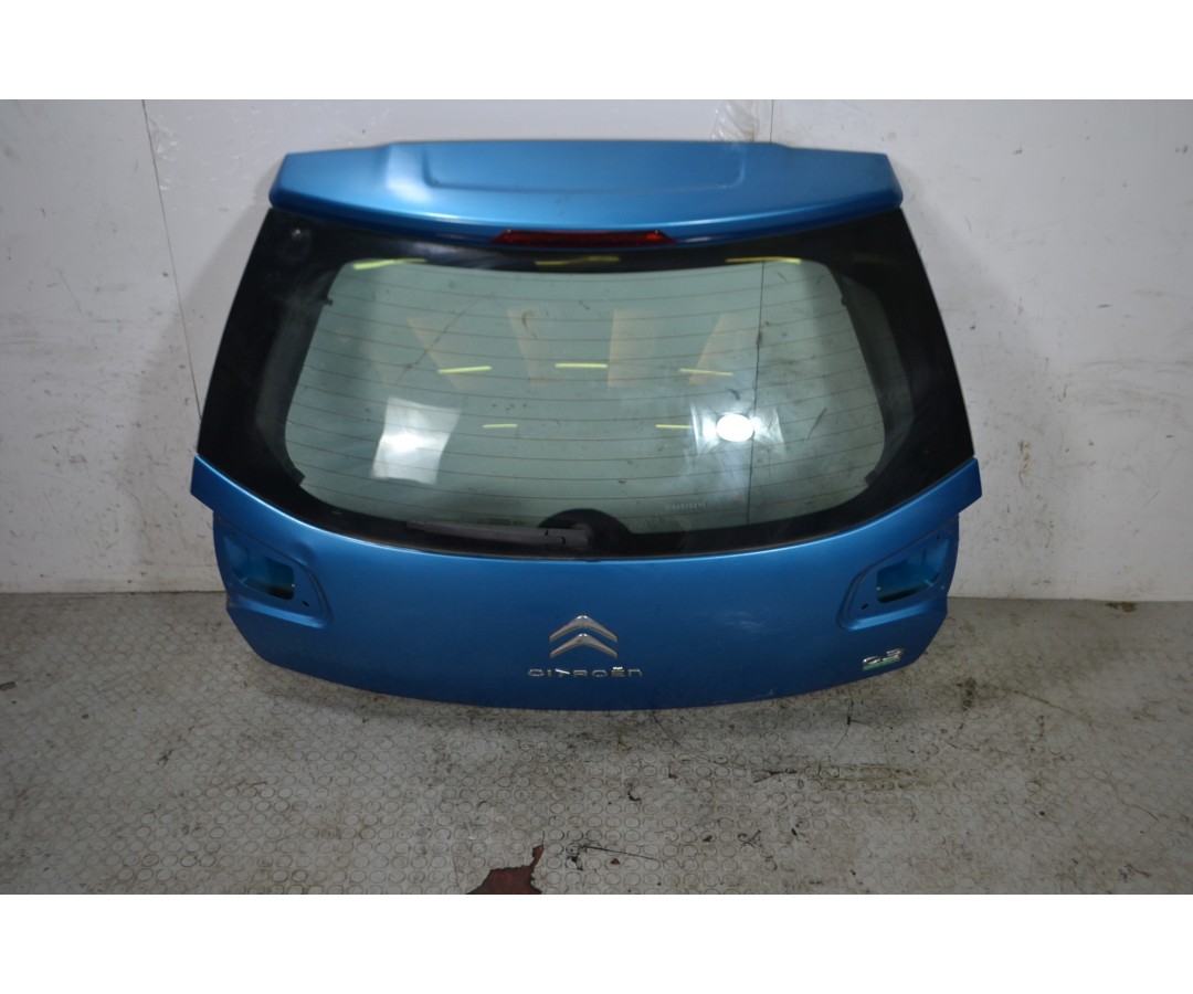 Portellone bagagliaio posteriore Citroen C3 Dal 2009 al 2016 Colore azzurro  1689866747664