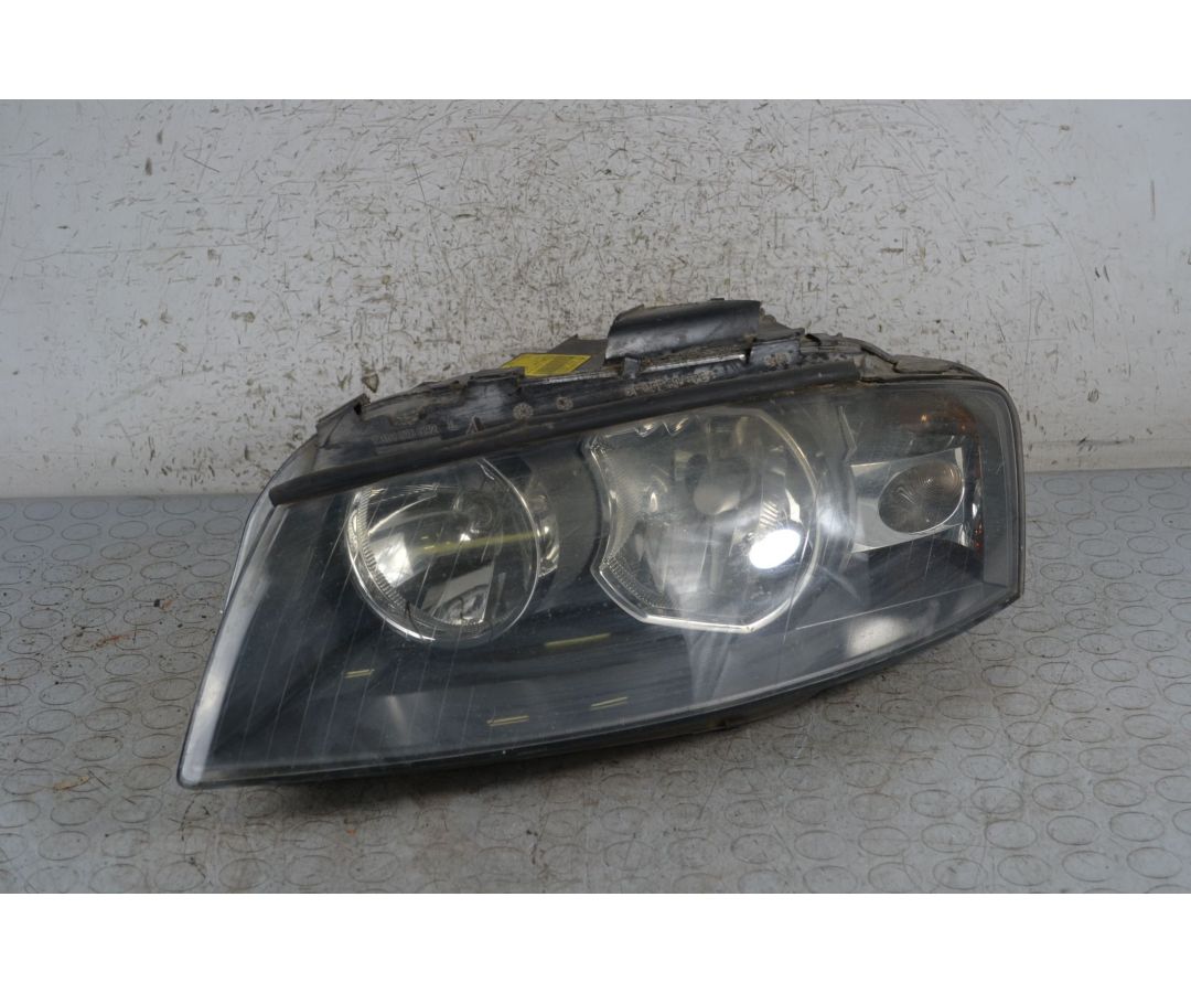 Faro anteriore SX Audi A3 8P Dal 2003 al 2010 Cod 8P0941003A  1696587844633