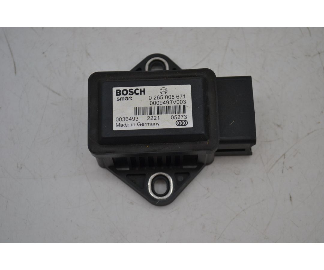 Sensore Imbardata Smart ForTwo W450 dal 1998 al 2007 Cod 0265005671  1696932241964