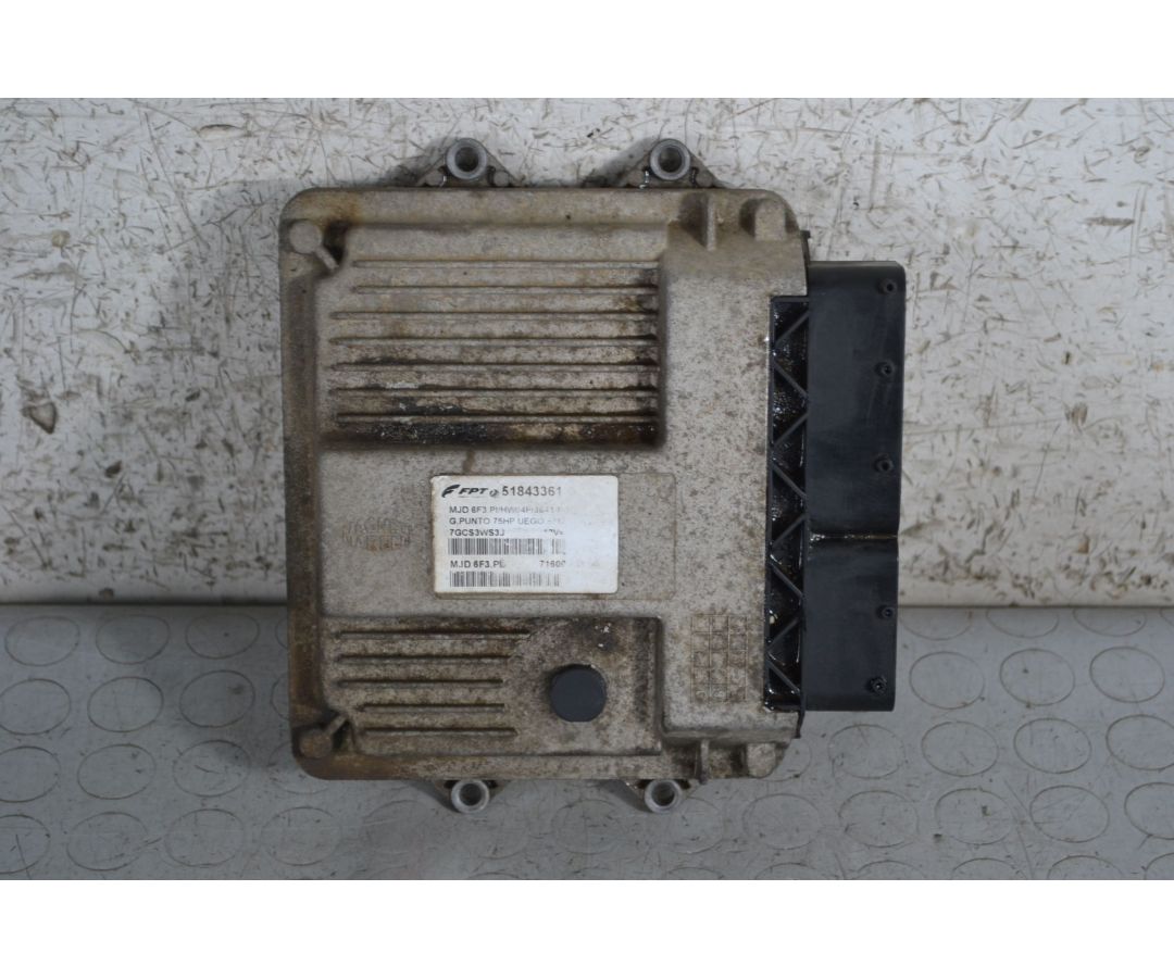 Centralina ECU Fiat Grande Punto 1.3 MJT dal 2005 al 2018 Cod 51843361  1697618896720