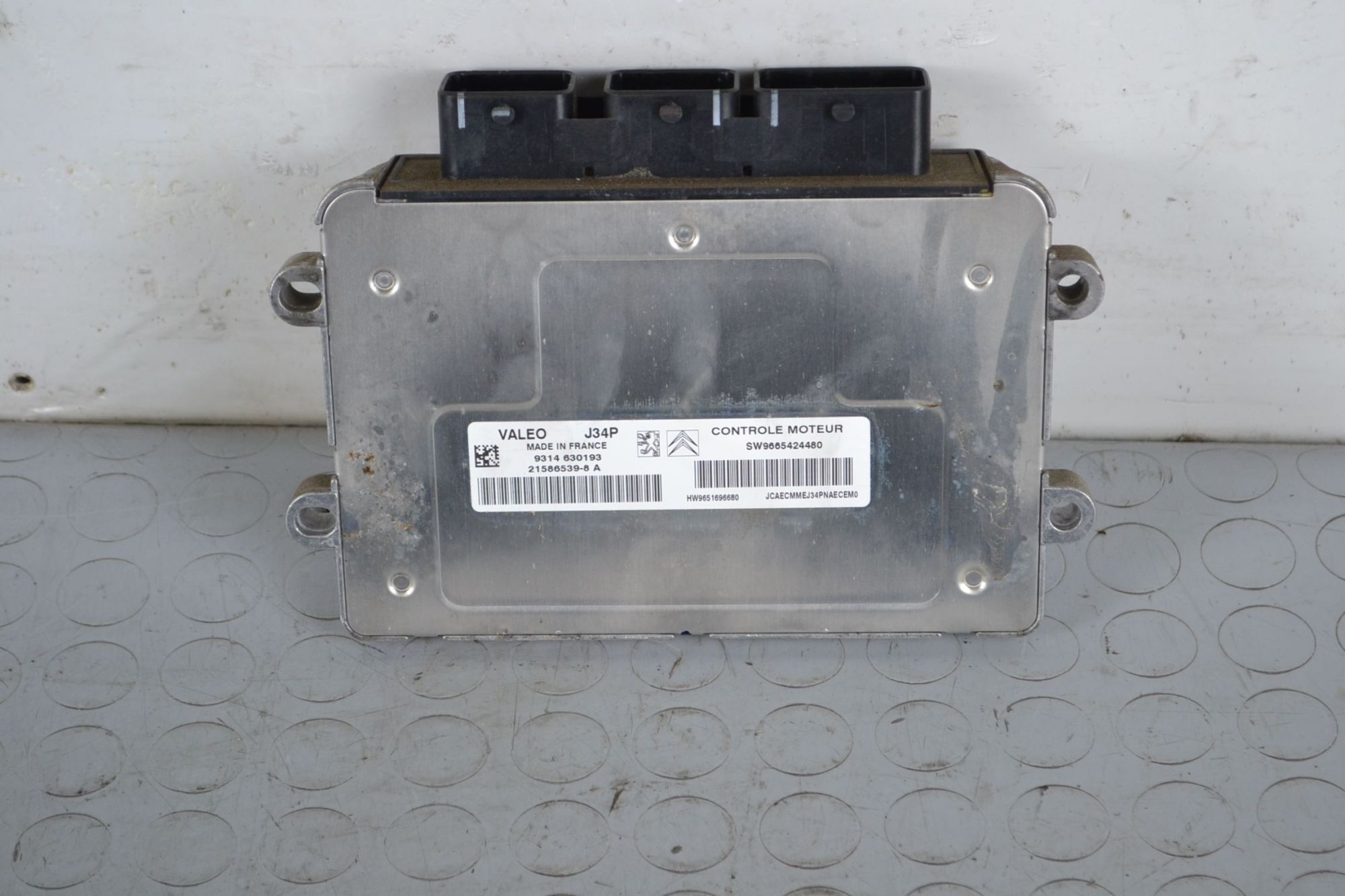 Centralina ECU Citroen C3 I dal 2002 al 2008 Cod 9665424480 Cod Motore HFX  1700493799922