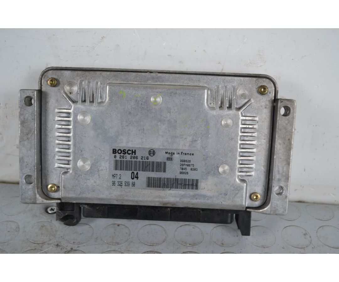 Centralina ECU Peugeot 206 Dal 1998 al 2000 Cod 0261206216 cod motore NFZ  1702649919826