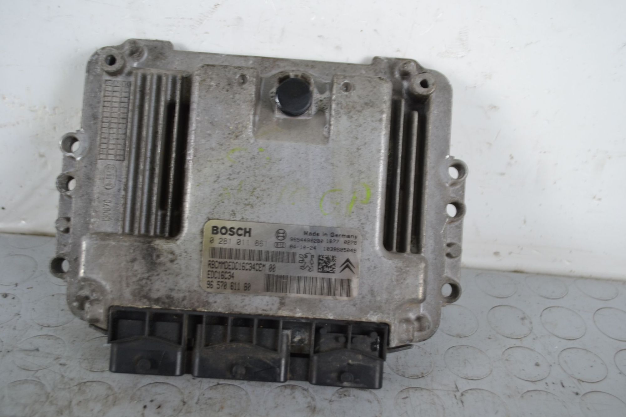 Centralina ECU Citroen C3 I dal 2002 al 2009 Cod 0281011861 1.4 HDI DIESEL  1702650794962