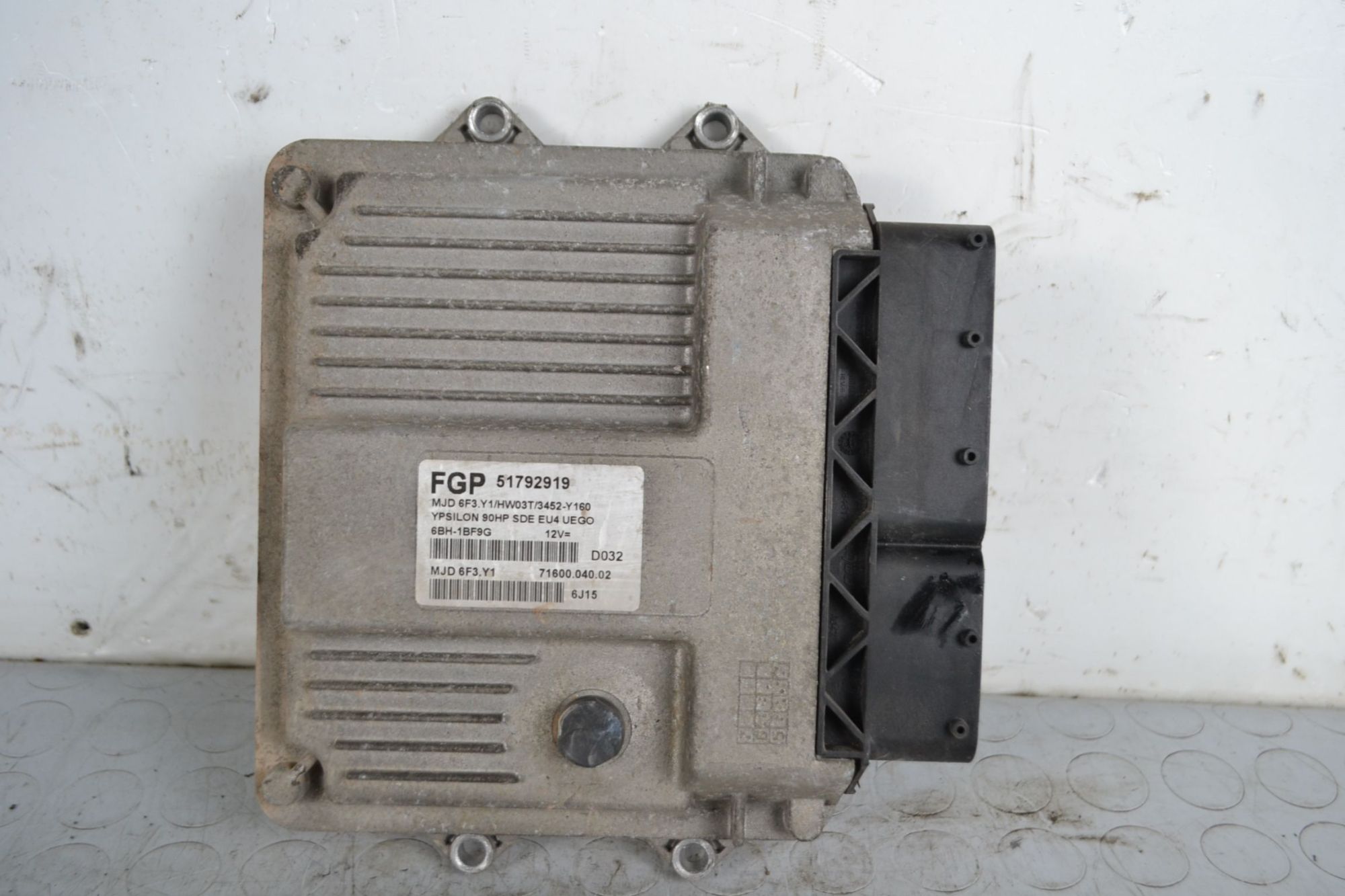 Centralina ECU Lancia Ypsilon Dal 2003 al 2011 Cod 51792919 1.3 MTJ  1705049867766