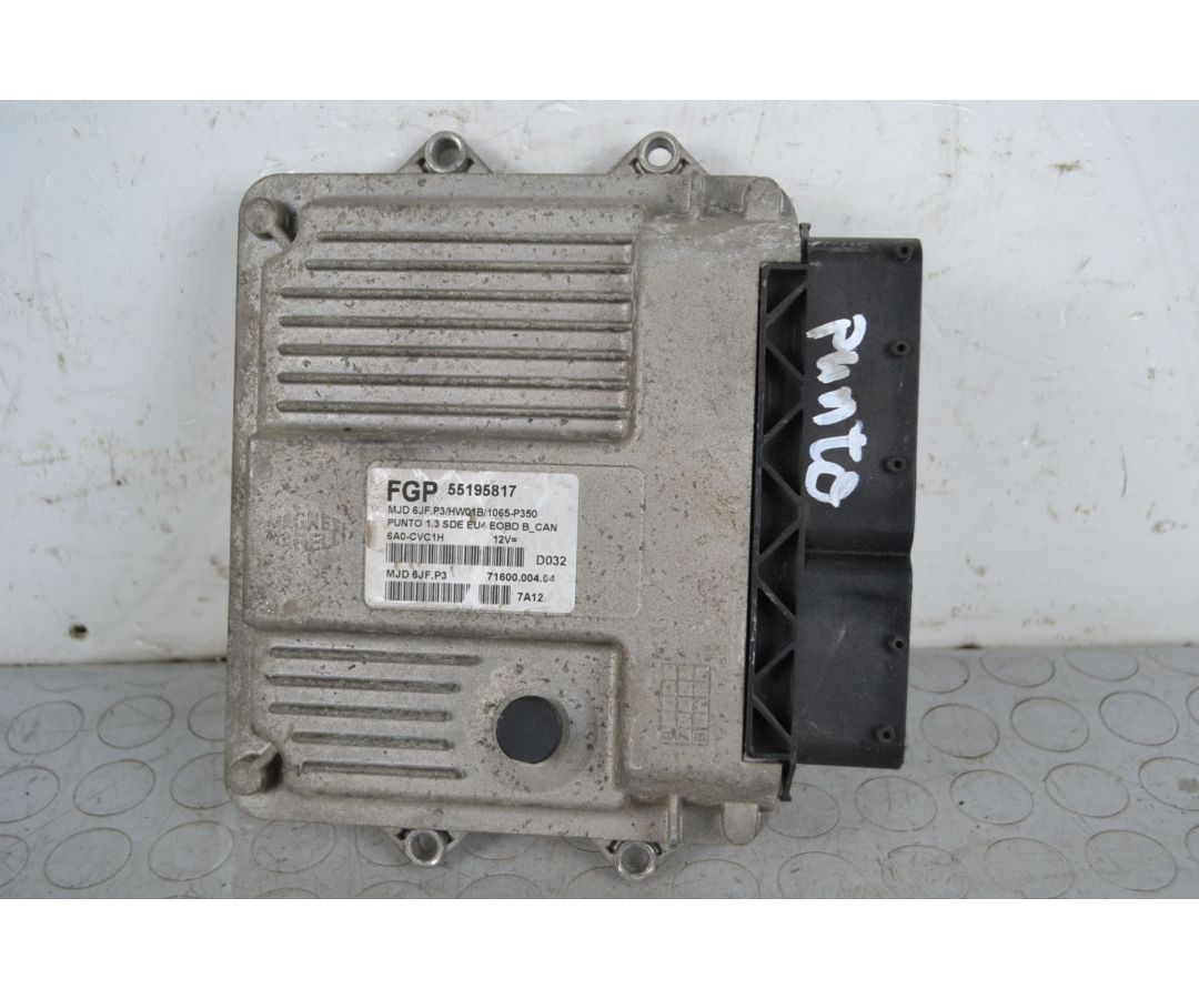 Centralina ECU Fiat Grande punto Dal 2005 al 2018 Cod 55195817 1.3 MTJ  1706699454252