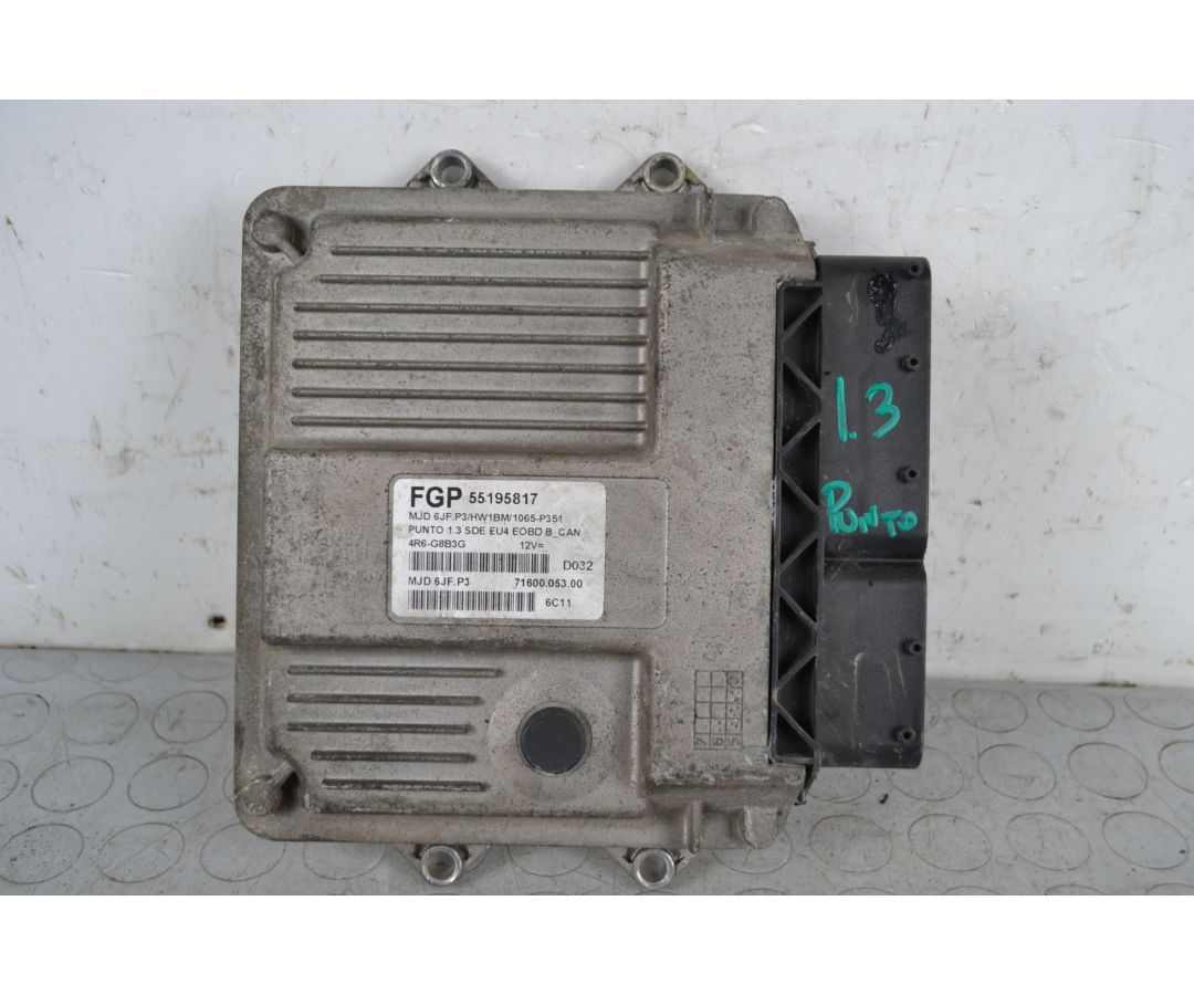 Centralina ECU Fiat Grande Punto Dal 2005 al 2018 Cod 551958817 1.3 MTJ  1706701512635