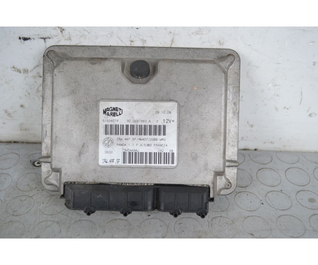 Centralina ECU Fiat Panda 169 Dal 2003 al 2012 Cod 51834074  1706708124466