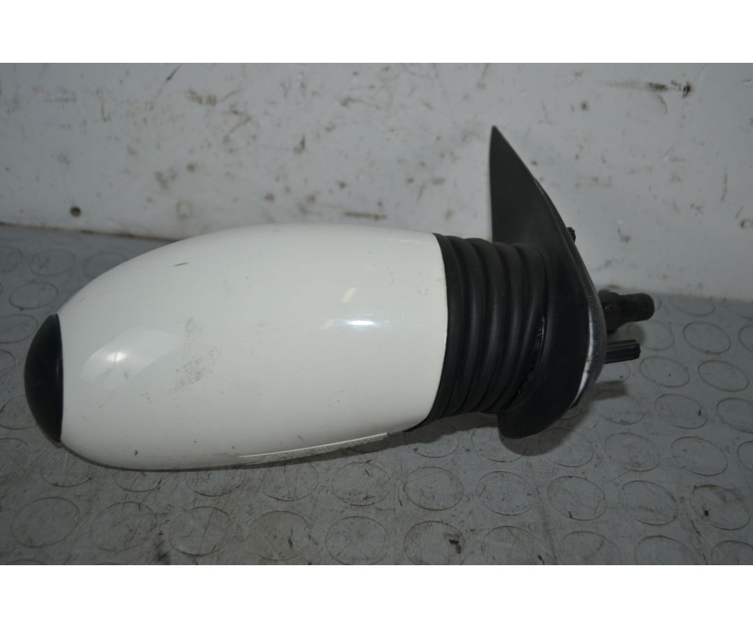 Specchietto retrovisore esterno DX Fiat Seicento Dal 2005 al 2010 Colore bianco Cod 021074  1707994108185