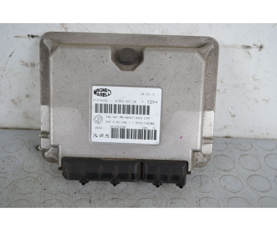 Centralina ECU Fiat Seicento Dal 1998 al 2010 Cod 51819338 1.1CC  1708418755596