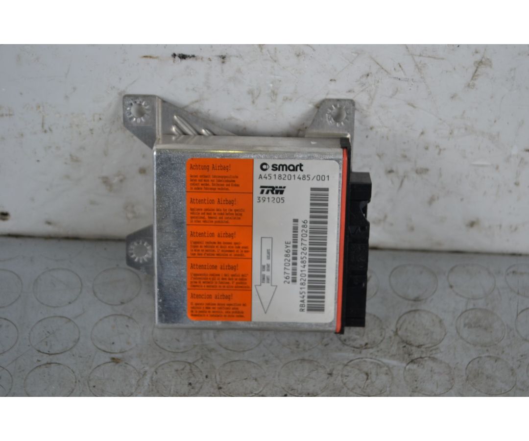 Centralina Airbag Smart ForTwo W451 dal 2007 al 2015 Cod a4518201485  1708530046343