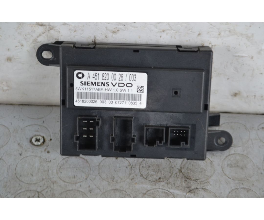 Centralina Chiusura Centralizzata Smart ForTwo W451 dal 2007 al 2015 Cod a4518200026  1708611327682