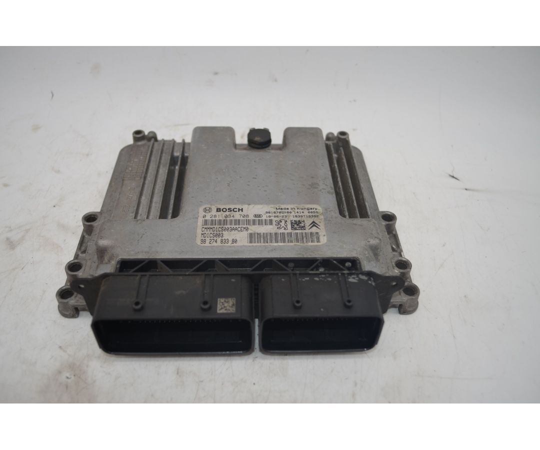 Centralina ECU Peugeot 308 Dal 2007 al 2014 Cod 0281034708  1715239596390