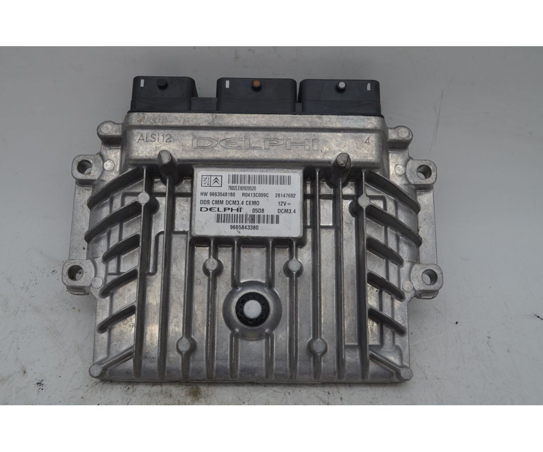 Centralina ECU Peugeot 407 Dal 2004 al 2012 Cod 9663548180  1716971948232