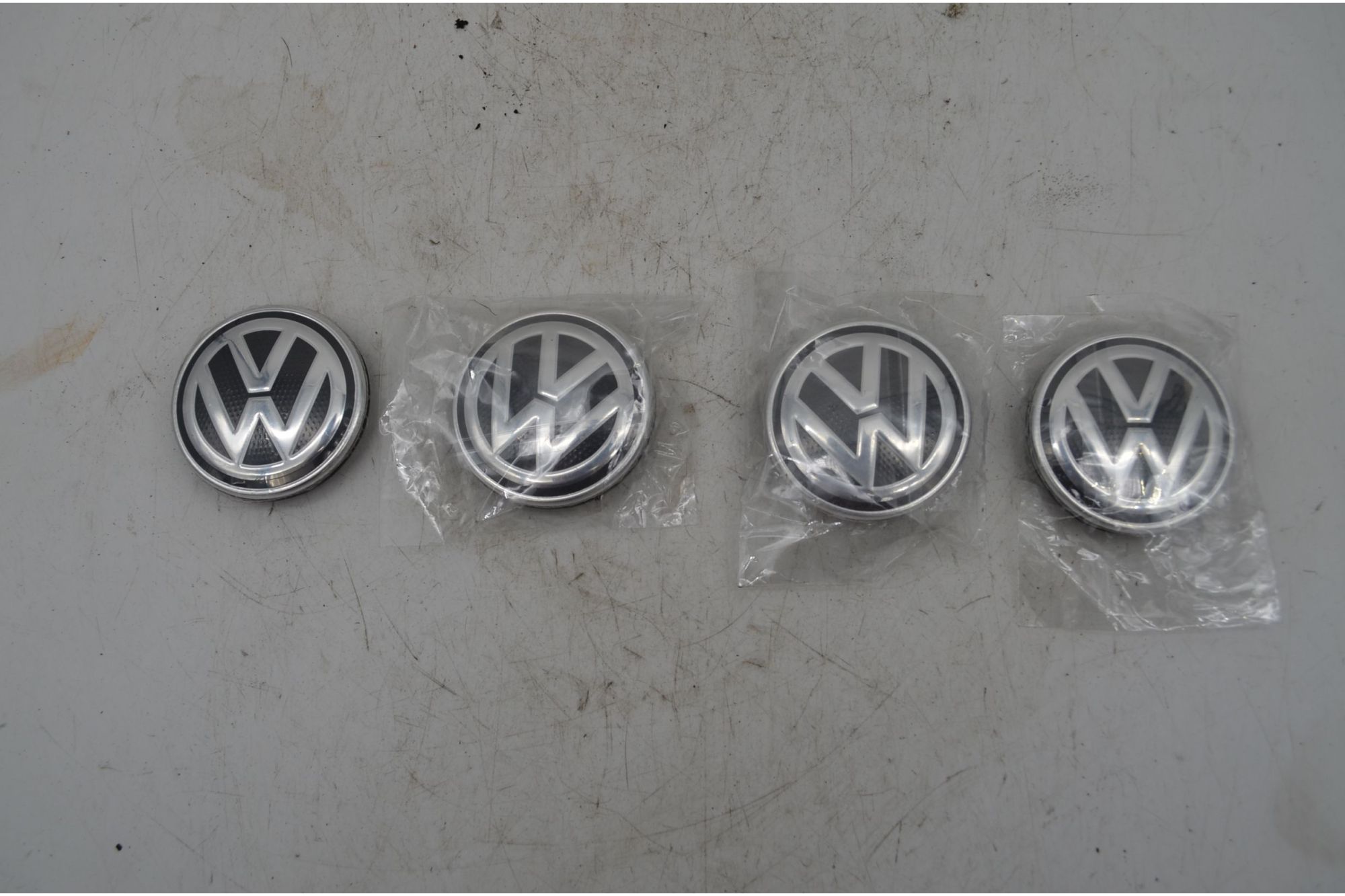 Set 4 coprimozzo ruota originali 56mm Volkswagen Polo 6C dal 2017 Cod 6C0601171  1717746038141