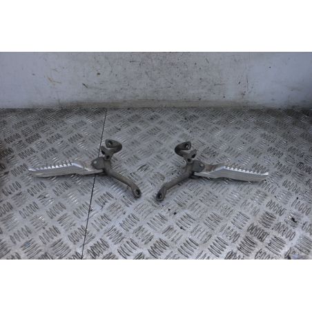 Coppia pedane Pedalini poggiapiedi Passeggero Honda Jazz 250 dal 2001 al 2006  1718881001564