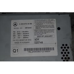 Display Computer di Bordo + lettore CD Mercedes CLK W209 dal 2002 al 2010 Cod A2098700489  1723025698258