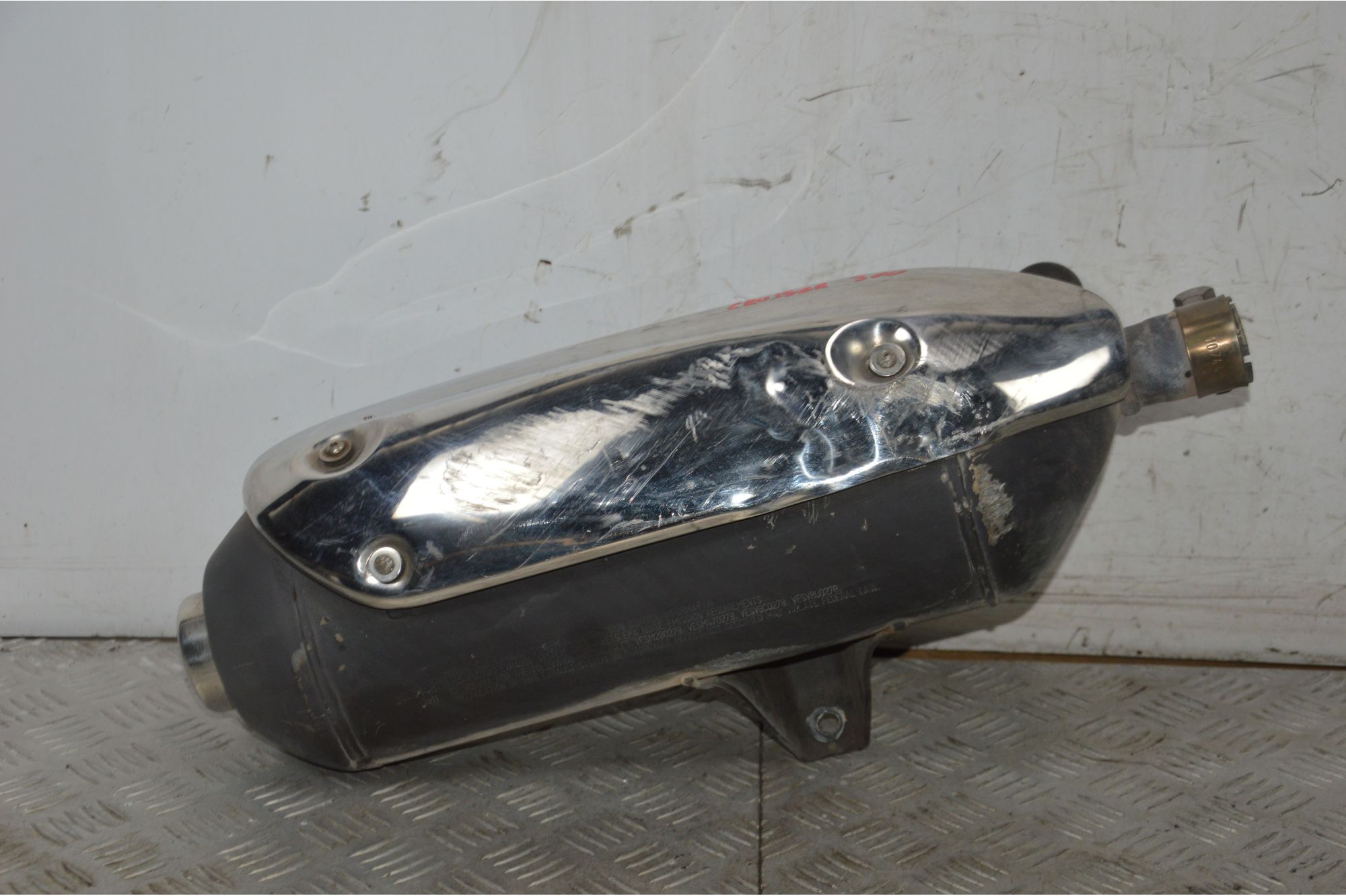 Marmitta Terminale Di Scarico Piaggio Carnaby Cruiser 300 dal 2008 al 2013  1726051002341