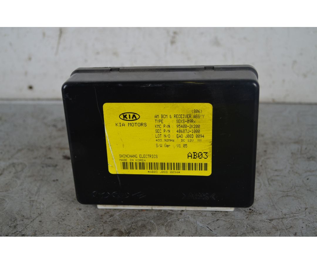 Centralina Sensore Antifurto Kia Soul Dal 2008 al 2013 Cod 95400-2K200  1730893605844