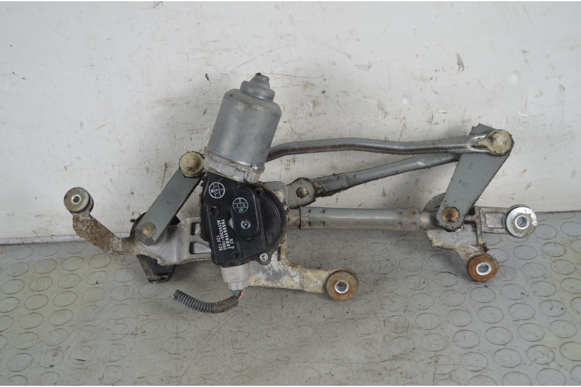 Motorino Tergicristalli Anteriore Honda Jazz II dal 2008 al 2013 Cod 76505TF0G01  1732784290962