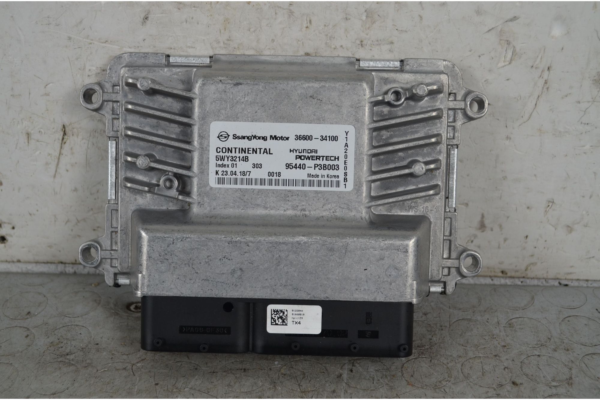 Centralina ECU Ssangyong Korando Dal 2010 al 2016 Cod 36600-34100  1733388104310