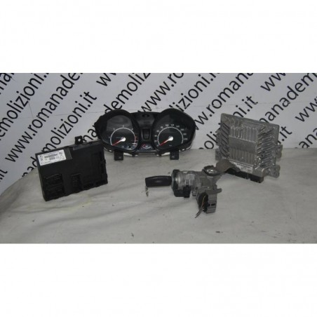 Kit Chiave Accensione Ford Fiesta 1.4 TDCI dal 2013 al 2017 cod 5WS40584C-T  2400000058434