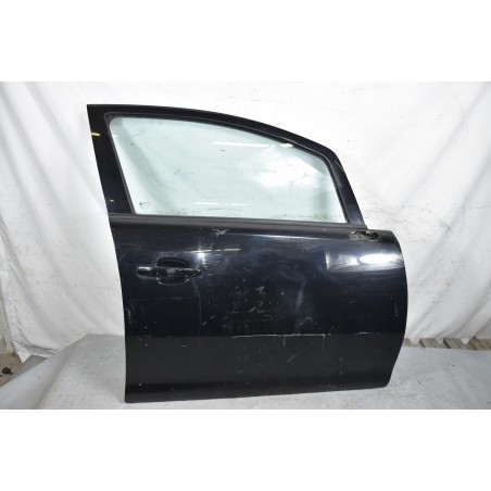 Portiera Sportello Anteriore DX Nera Opel Corsa D 5 Porte dal 2006 al 2014  1632405301285