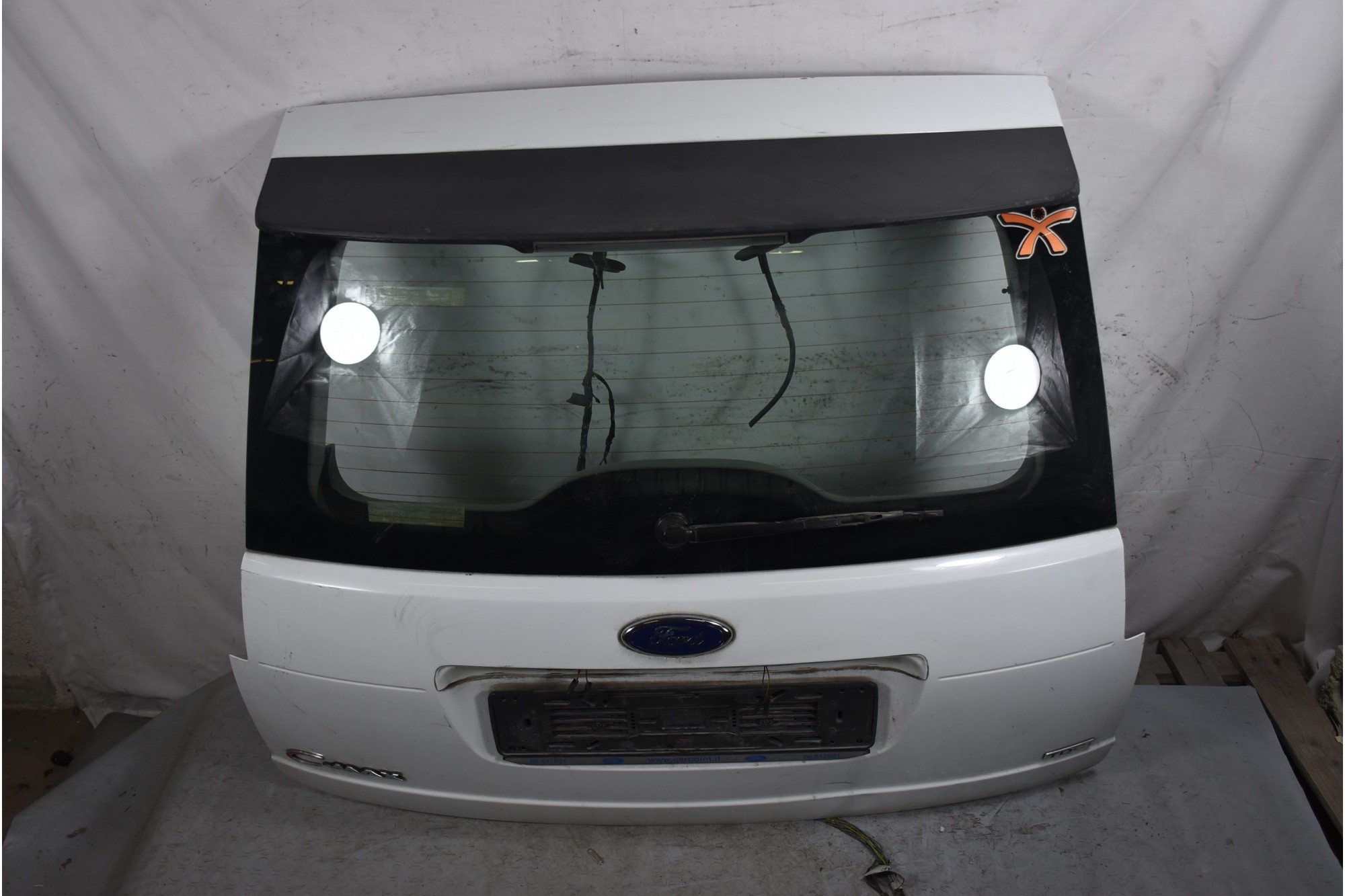 Portellone Bagagliaio Posteriore Bianco Ford C-Max dal 2003 al 2007  1632474275043