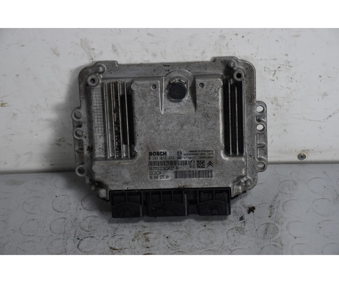 Centralina ECU Peugeot 307 Dal 2001 al 2009 Cod 0281013332/ 9664257580  1639148598170