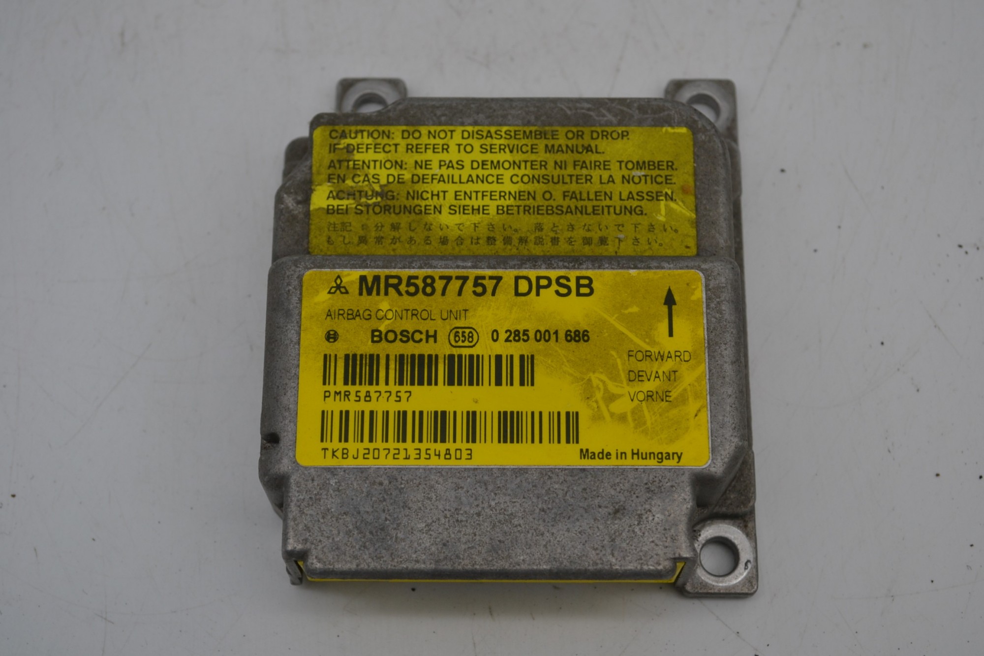 Centralina Airbag Mitsubishi Colt Z30 5 Porte dal 2004 al 2008 Cod 0285001686  1646833913347