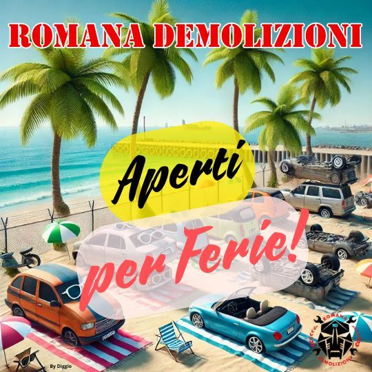 Aperti per Ferie! L'ESTATE È ARRIVATA E CON LEI ANCHE GLI SCONTI! CODICE SCONTO "ESTATE24" -15% SU TUTTO IL CATALOGO RICAMBI